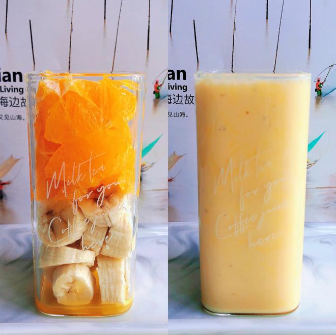 超模饮品+赶走小肚腩-香橙酸奶昔的做法