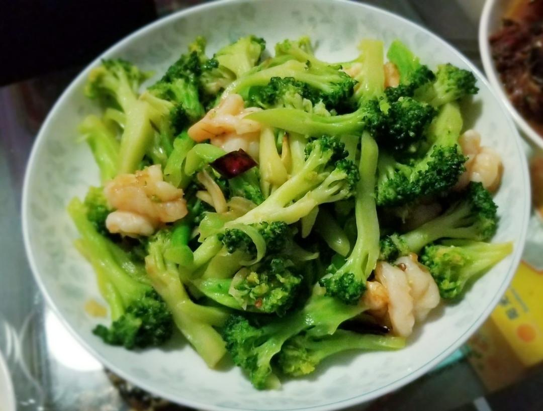 西兰花炒虾仁