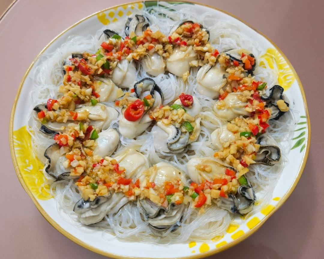 蒜蓉粉丝蒸生蚝(蒸菜)的做法