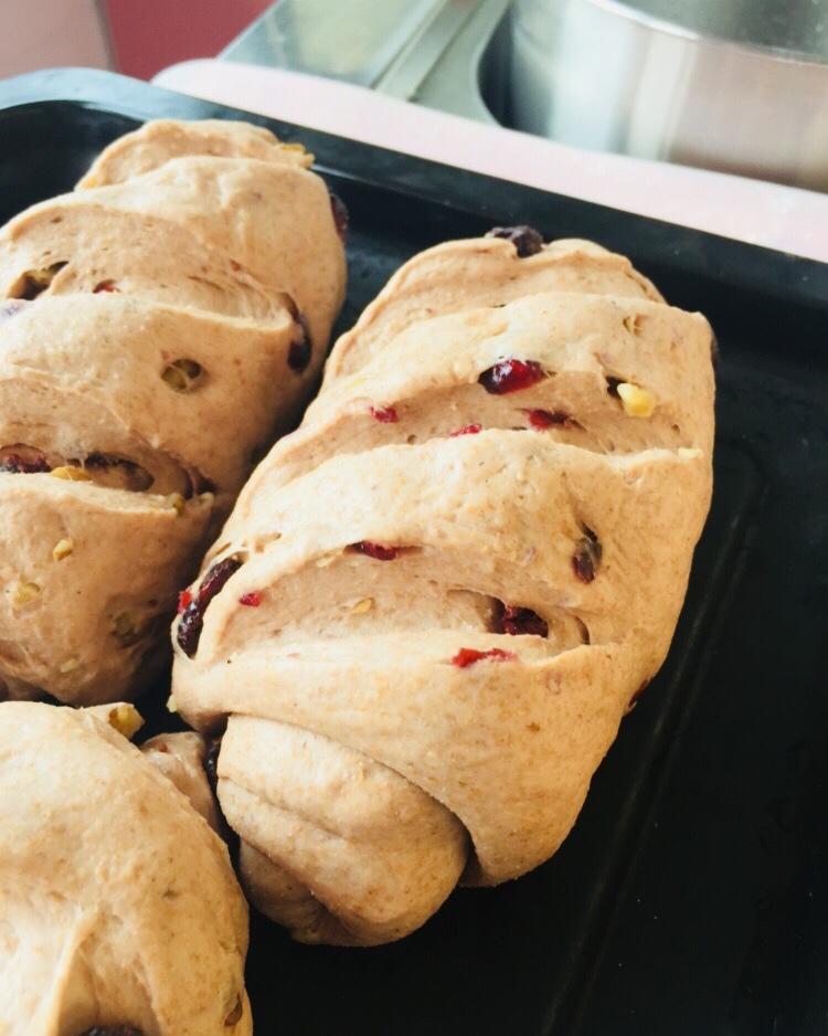 蔓越莓全麦黑糖面包