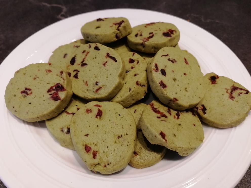 抹茶蔓越莓饼干