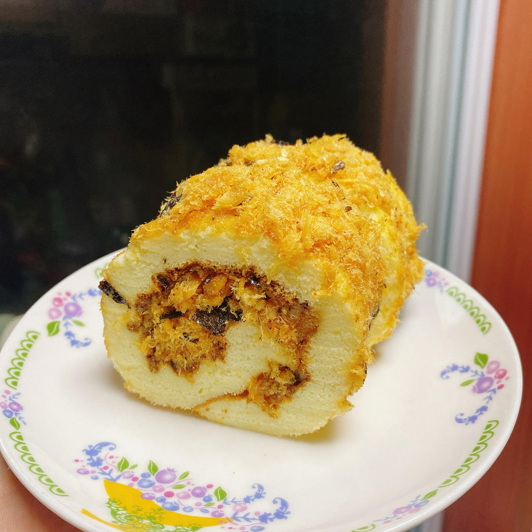 ⭕️香葱肉松蛋糕卷｜咸香美味｜细腻松软