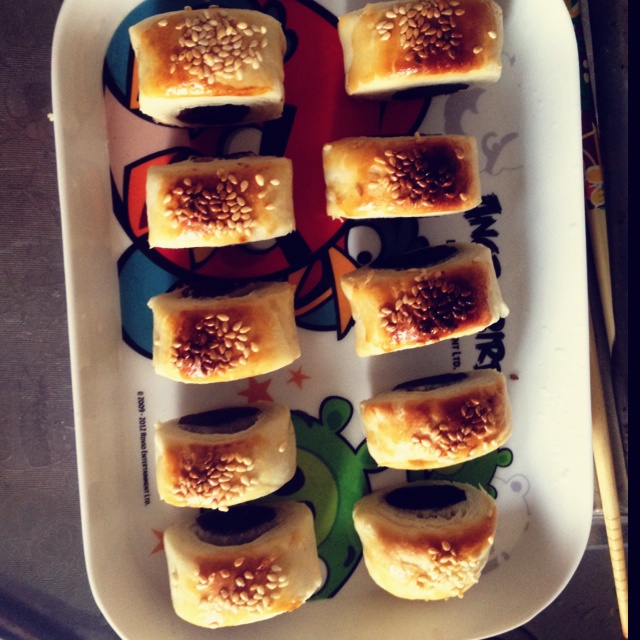 预热中秋之豆沙一口酥