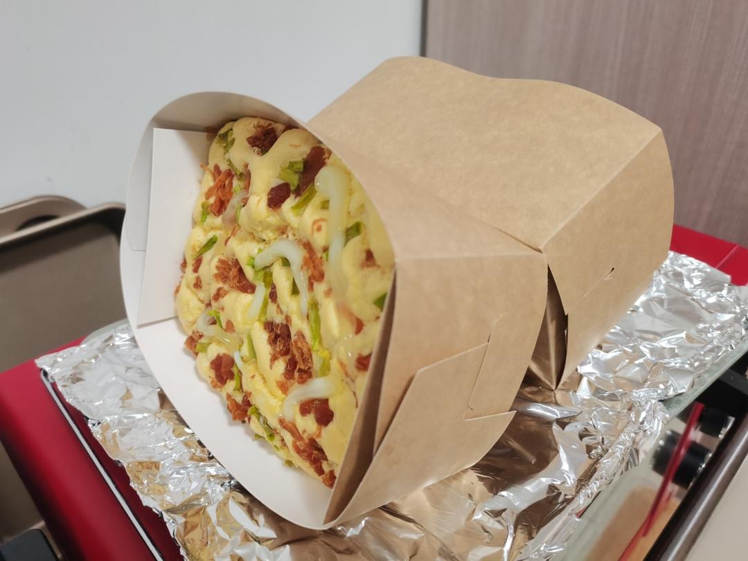 新手也能做的爆浆肉松蛋糕🍰