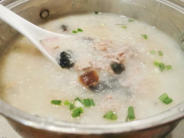 十五分钟快手之香滑皮蛋瘦肉粥(附五分钟电饭煲电压力锅更快捷方法)