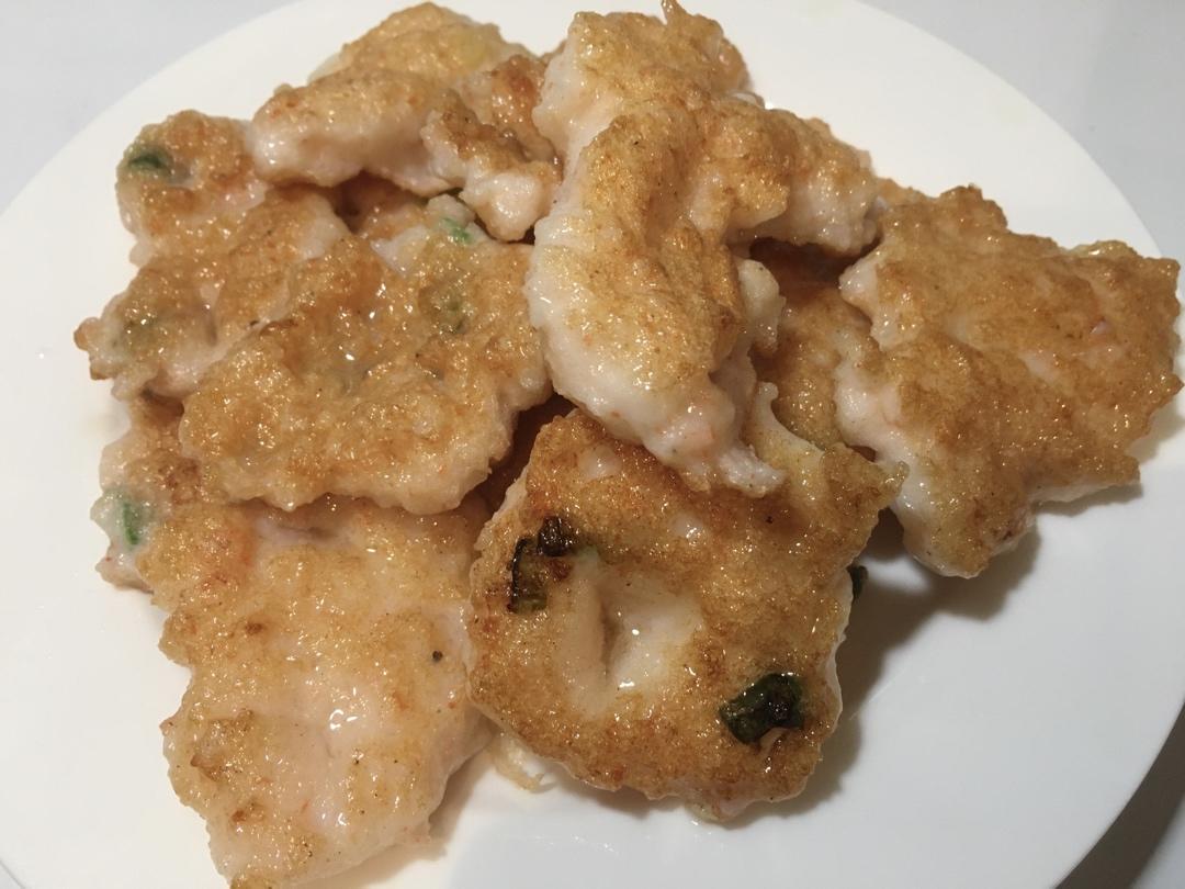 自制虾饼