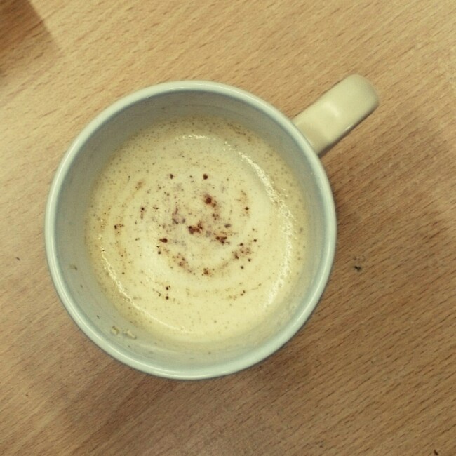 肉桂南瓜牛奶饮