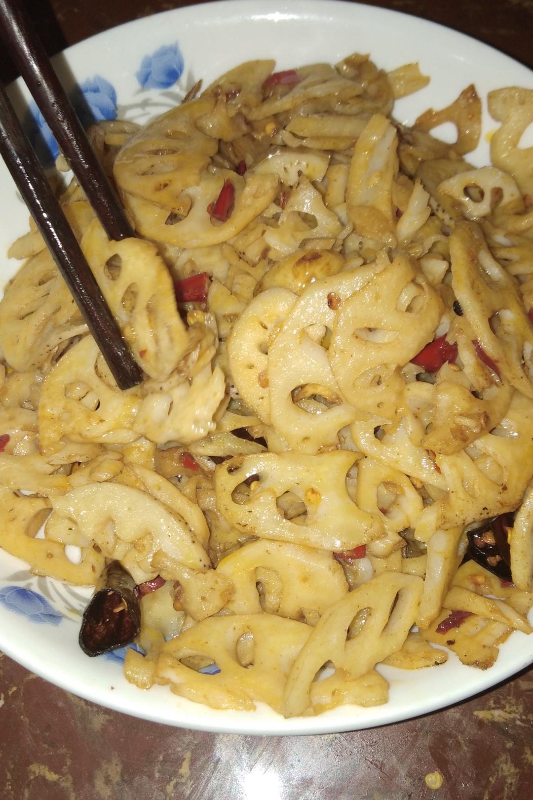 炝炒藕片