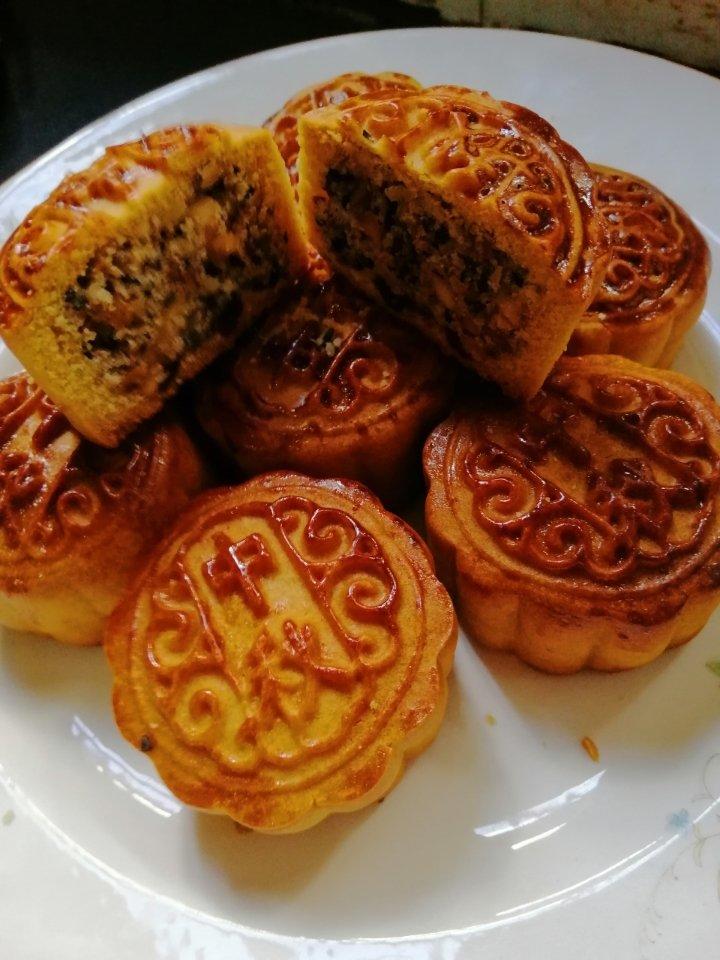 北方传统老式月饼（不加转化糖浆版本）