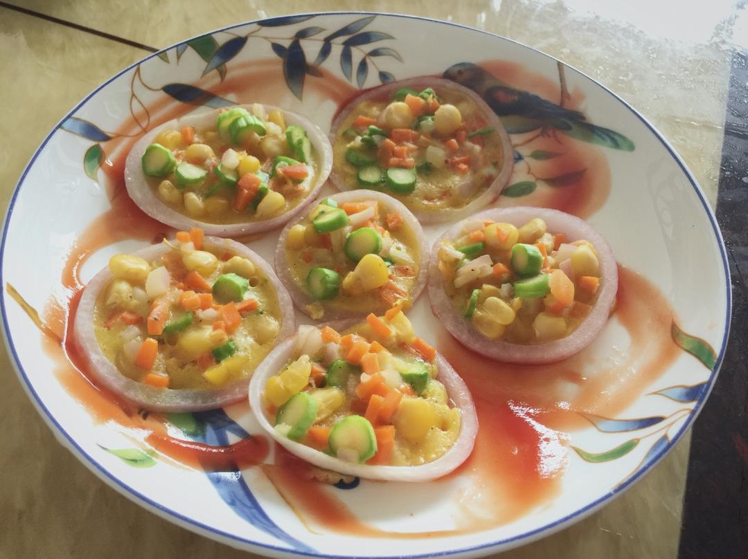 洋葱圈蛋饼