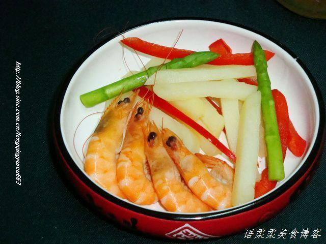 鲜虾蔬菜卷的做法