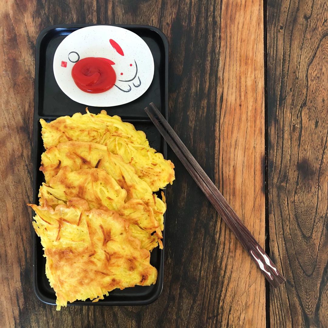 土豆丝鸡蛋饼