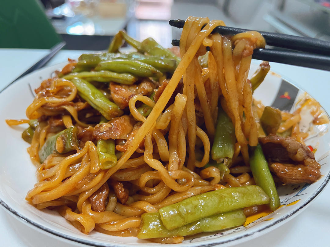 家常豆角焖面
