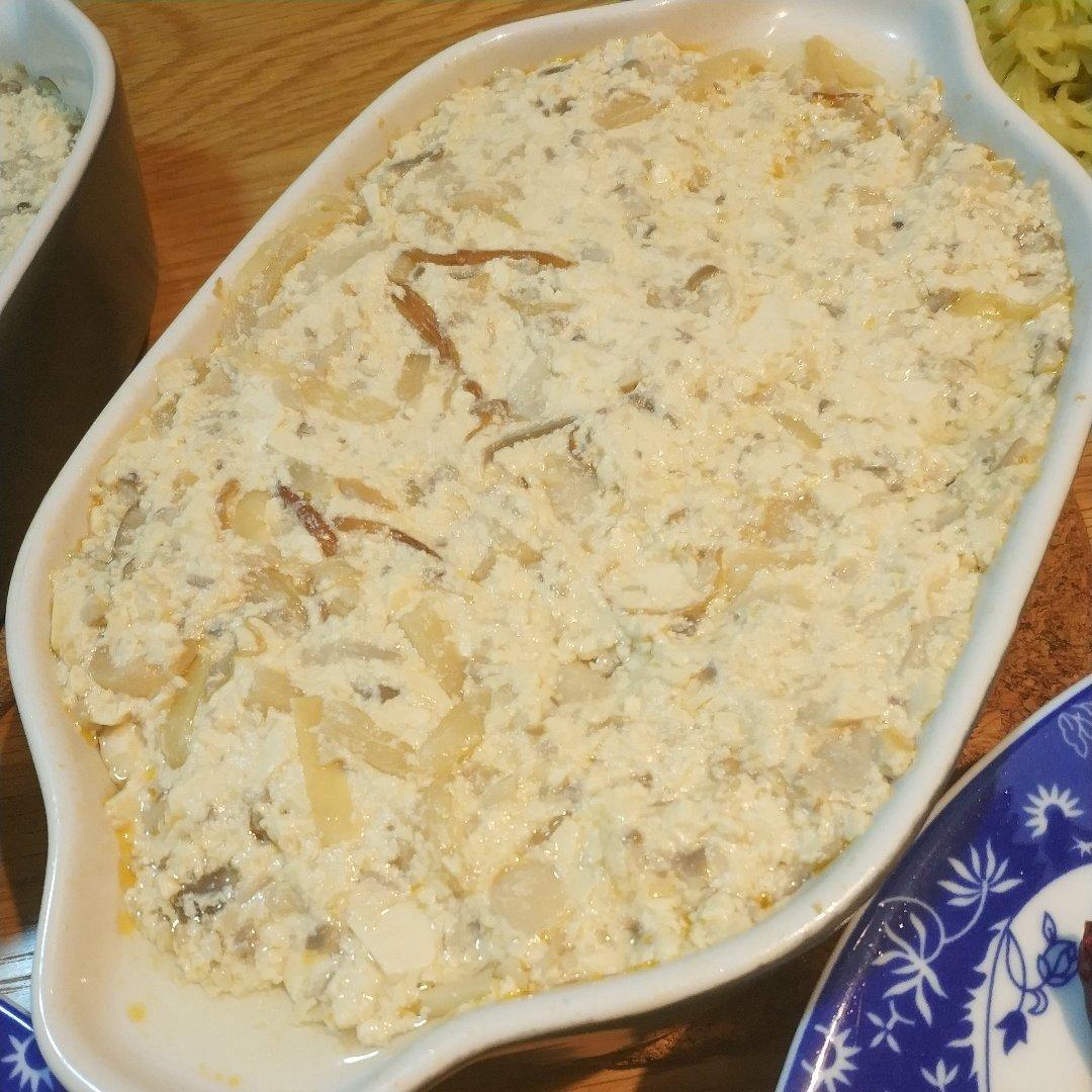 减脂清蒸香菇豆腐饼