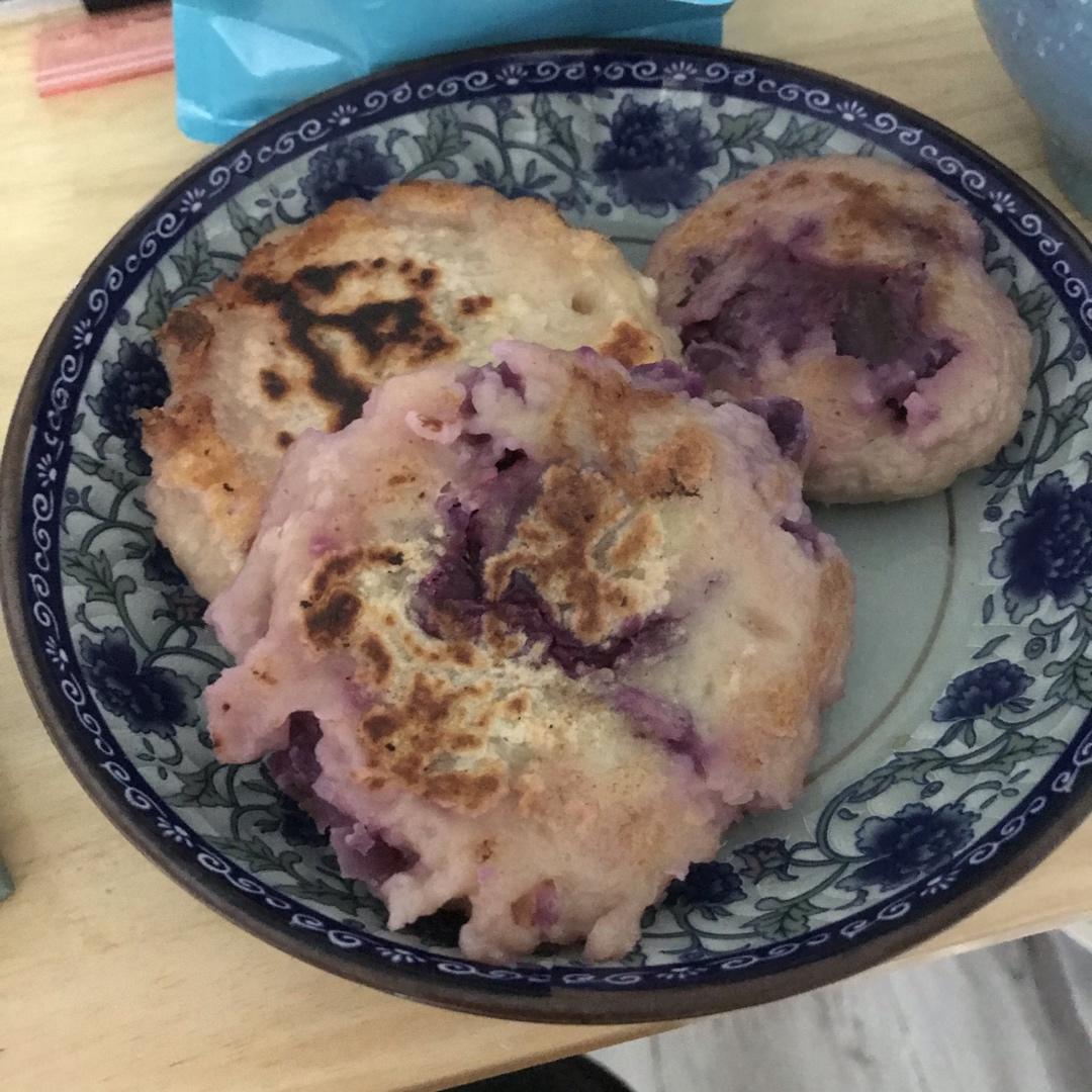 懒人版紫薯饼