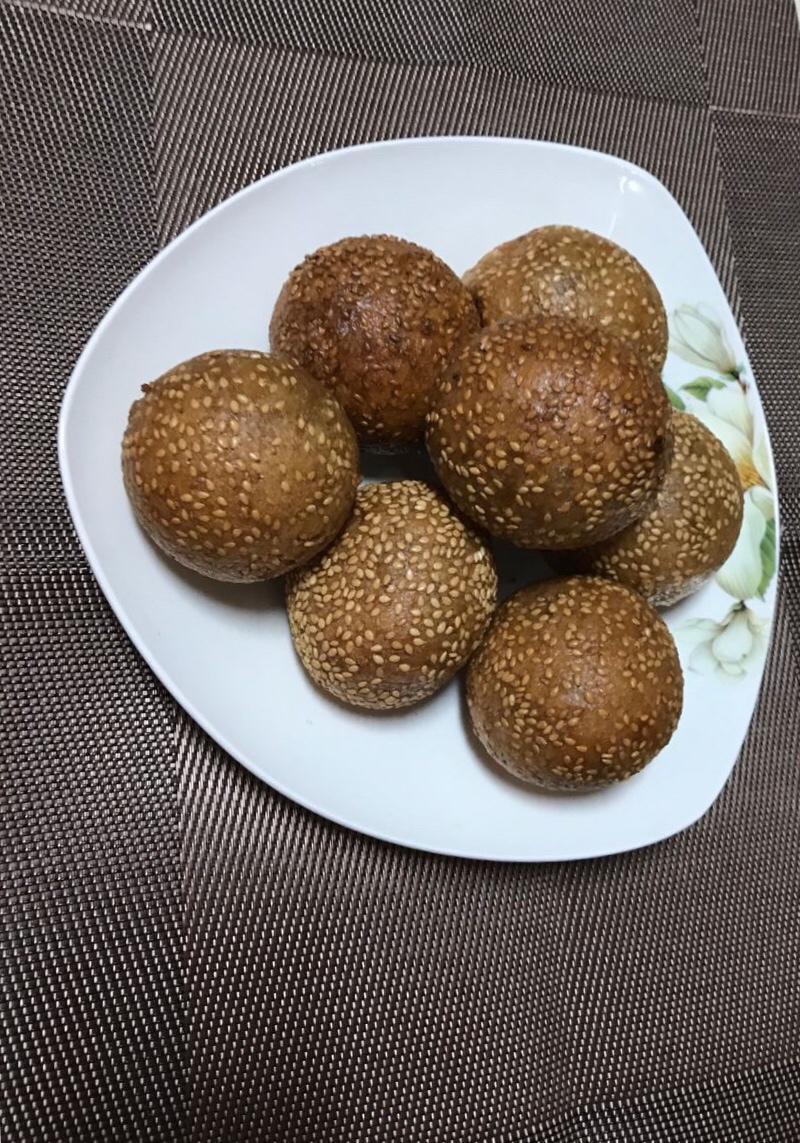 葡萄小玩子做的广式空心煎堆