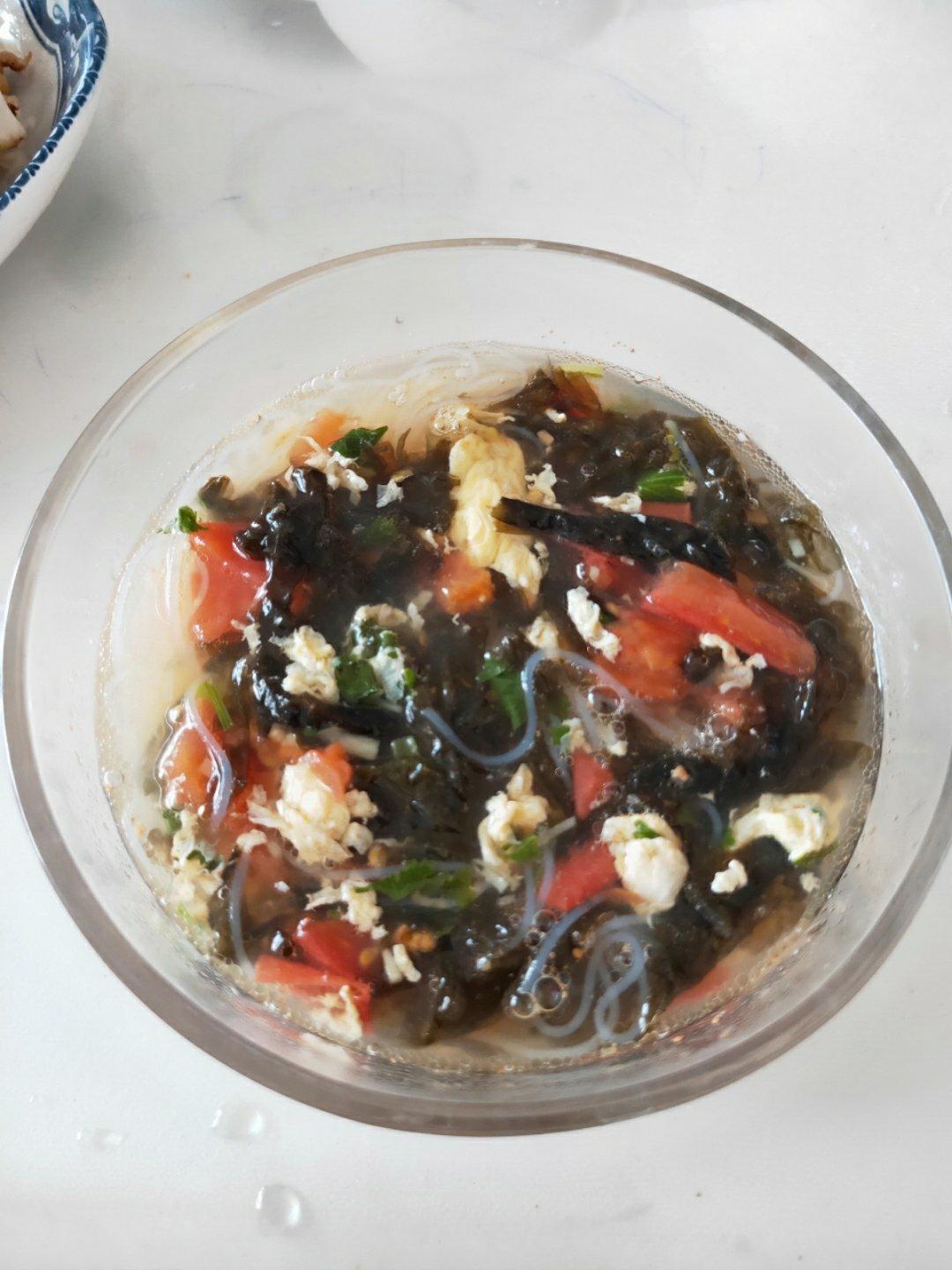 番茄紫菜蛋花汤