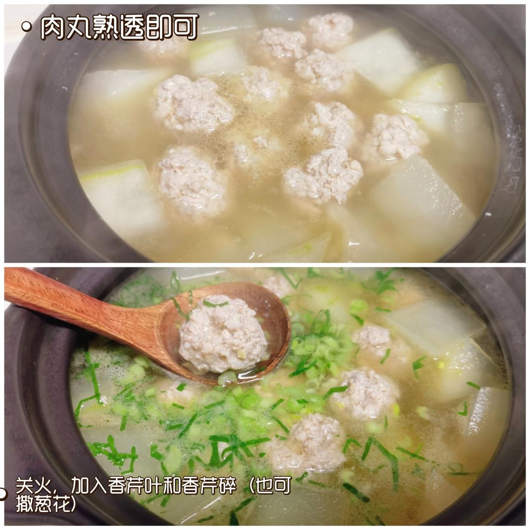冬瓜肉丸汤｜小白快手菜