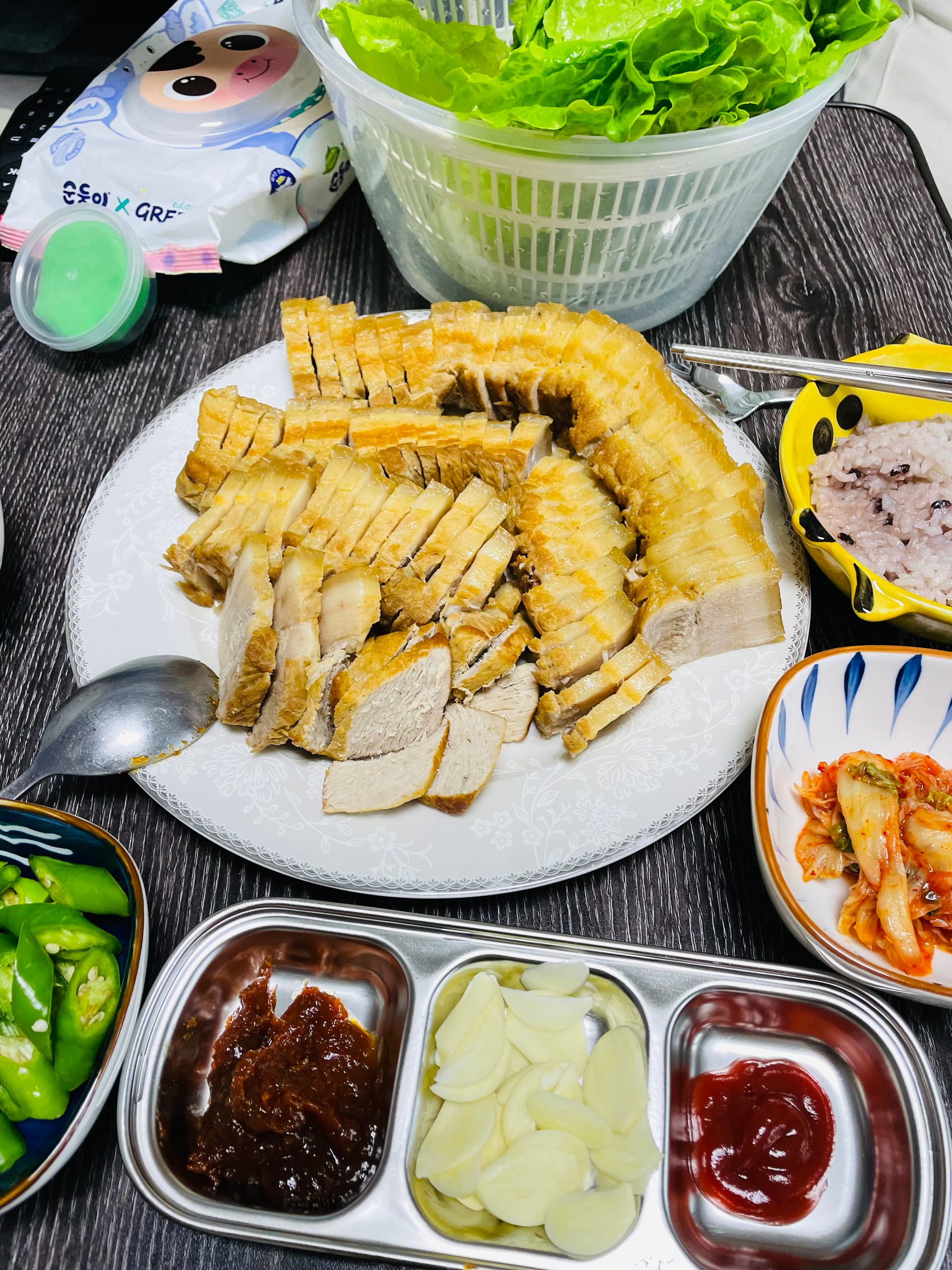 自制韩国菜包肉