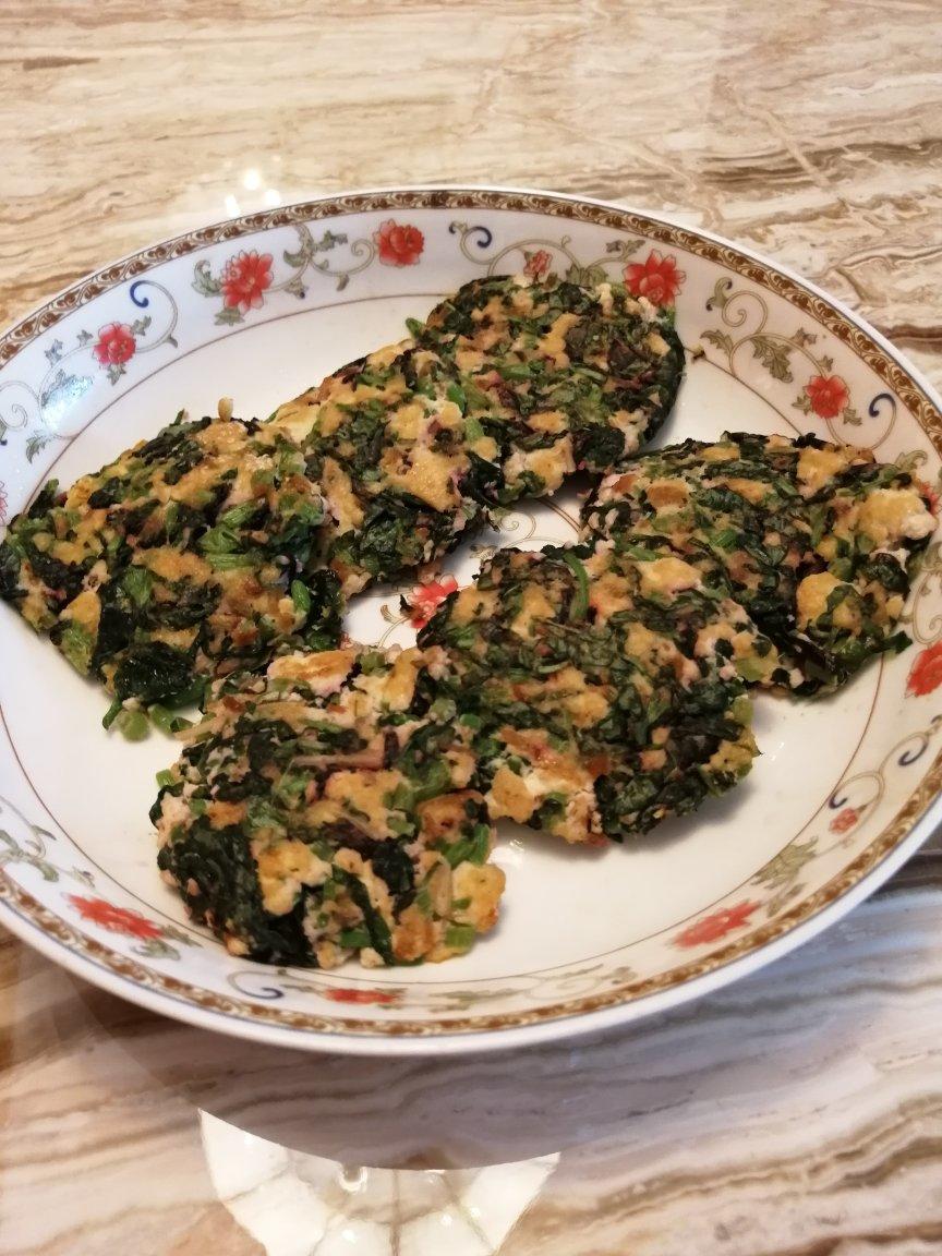 苋菜豆腐饼