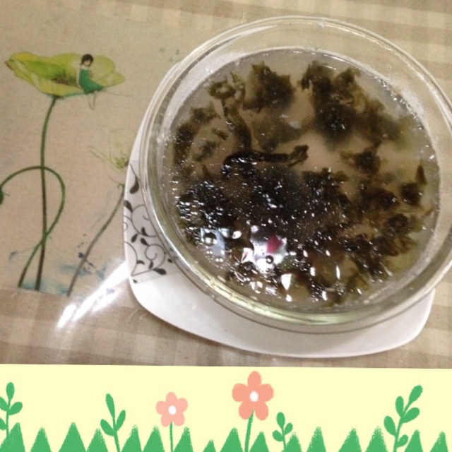 作品 阳光心晴坊做的晚餐2015年1月26日 吃货人生--鸡蛋紫菜肉饼汤.