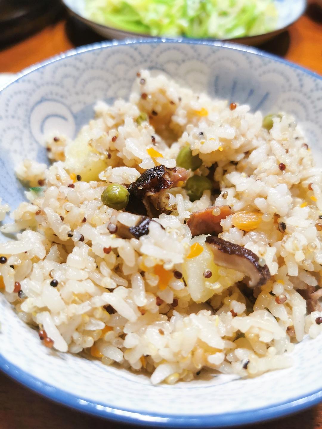 香菇腊肉饭