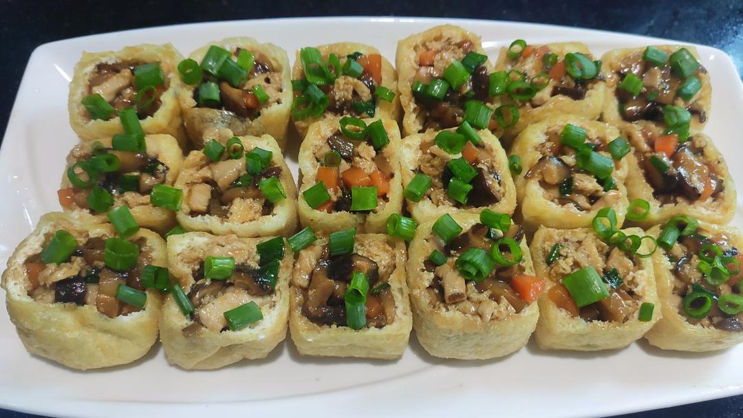 一端上桌就被秒光的时蔬肉沫酿油豆腐