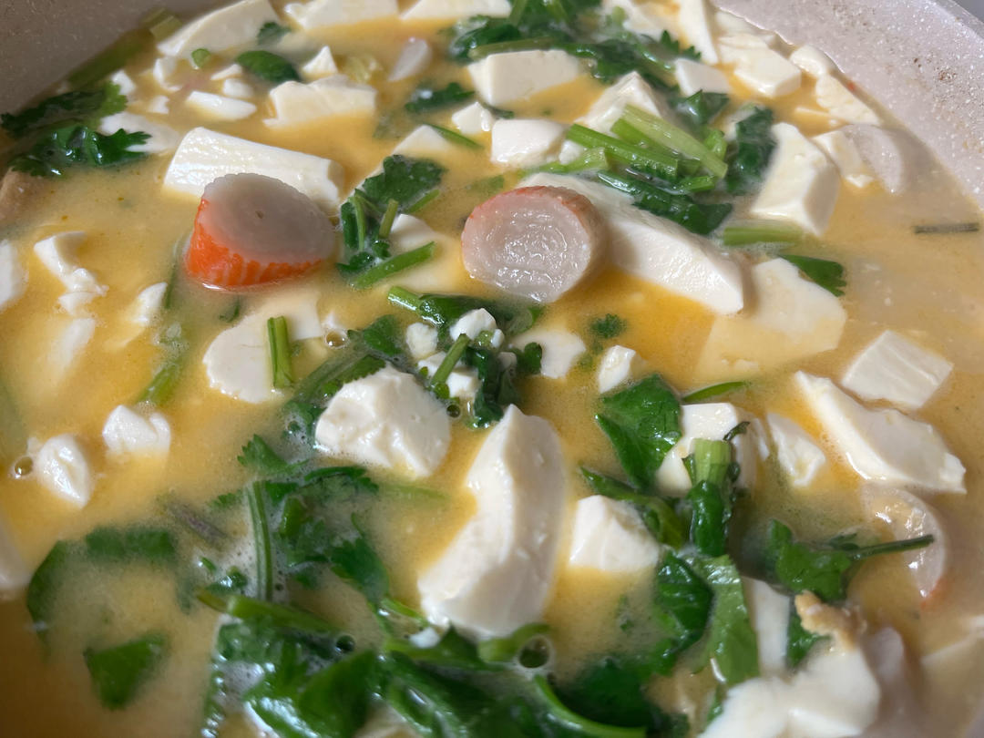 蟹黄豆腐（咸蛋黄版）