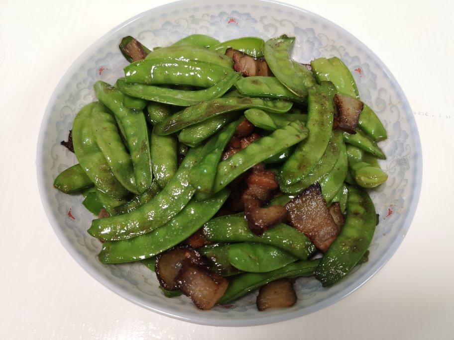 腊肉炒荷蘭豆