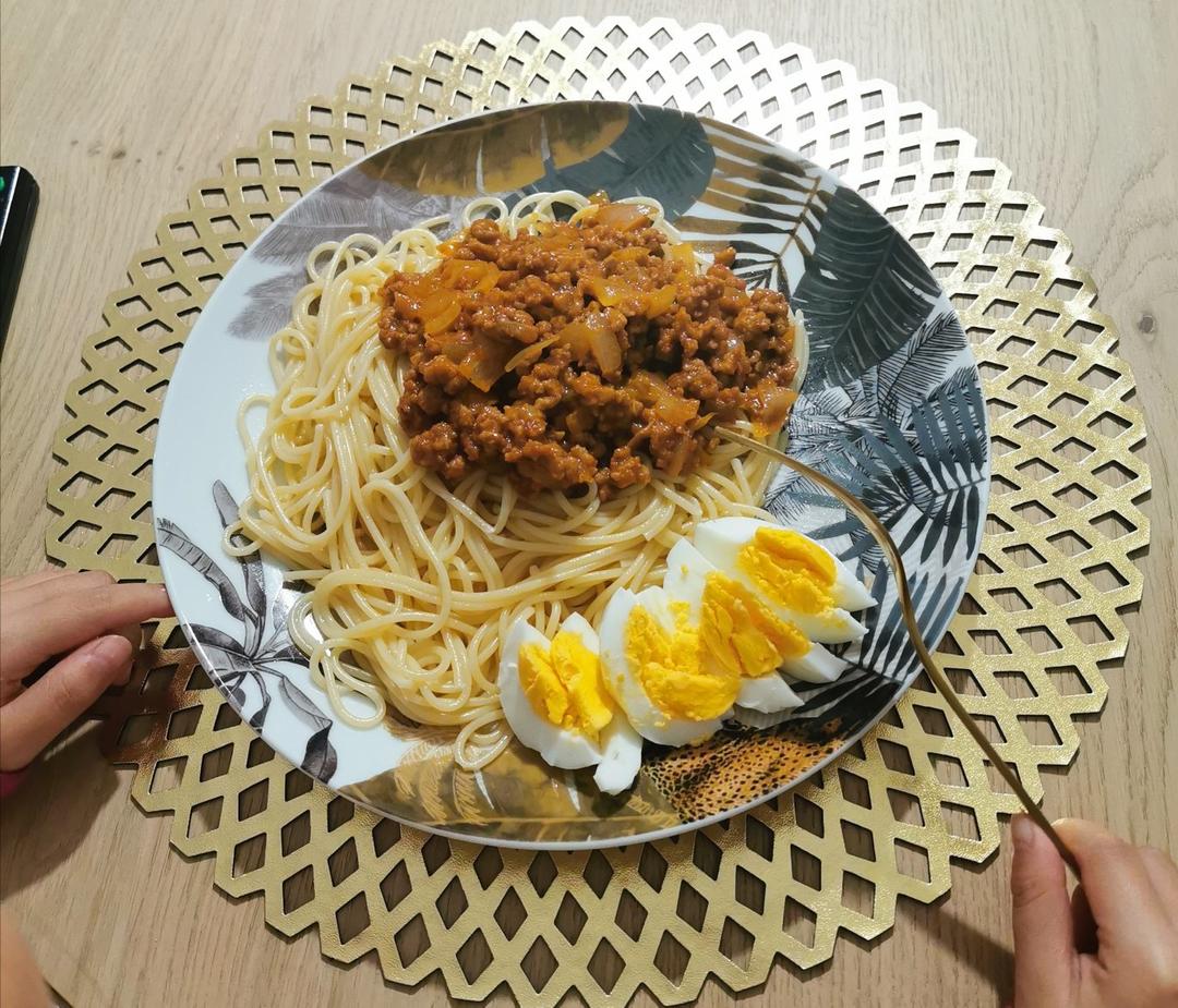 （完胜必胜客的）番茄肉酱意大利面～