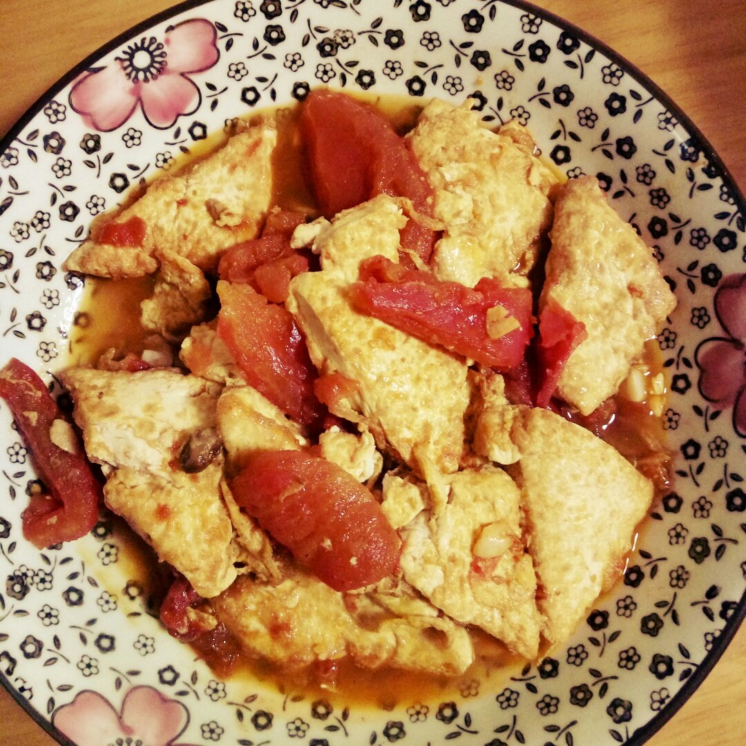 西红柿烧豆腐