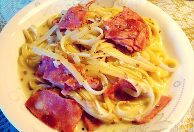 奶油培根意大利面（spaghetti）