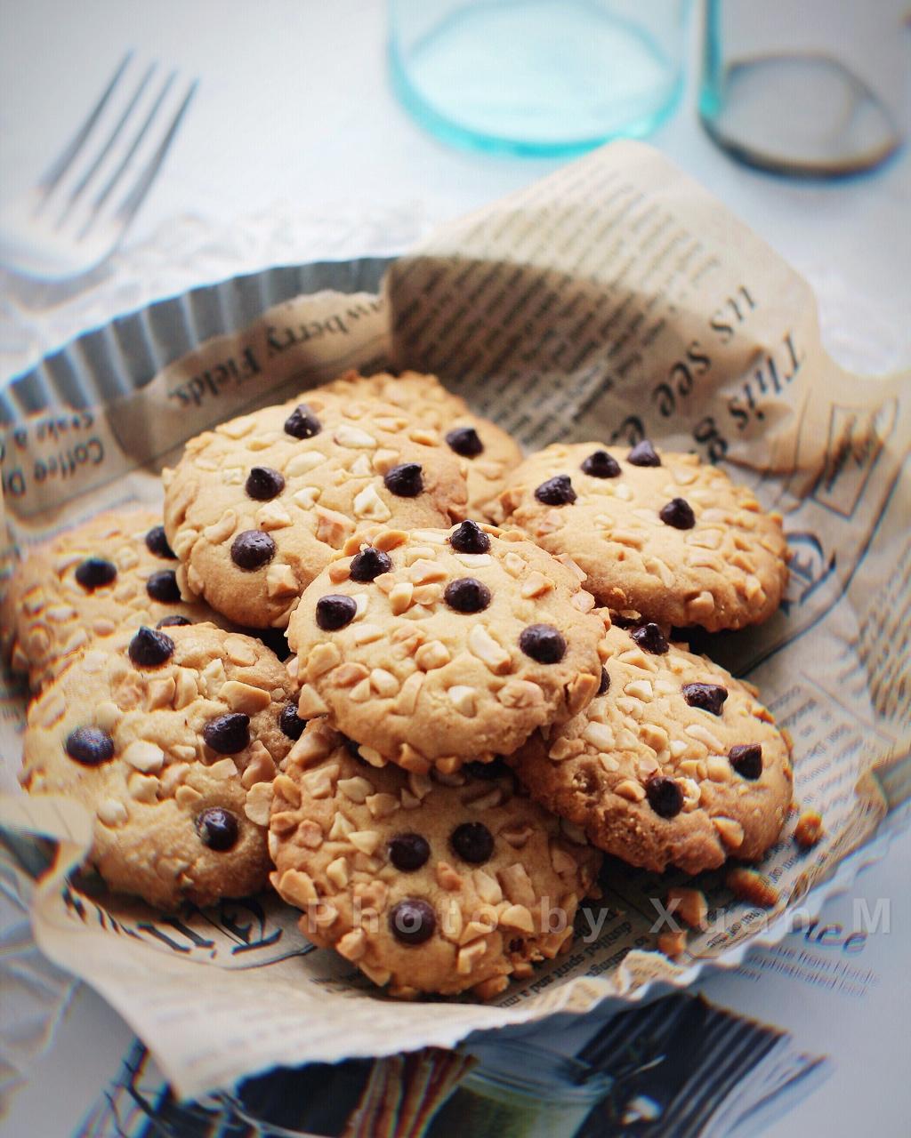 花生巧克力豆曲奇