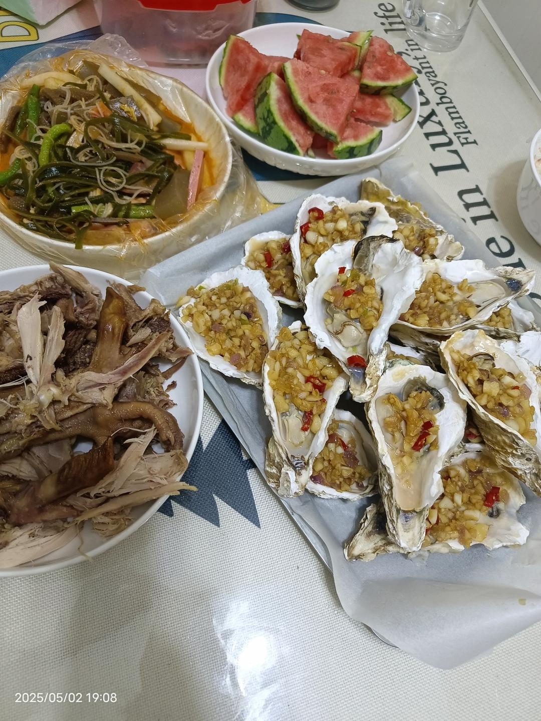 烤生蚝