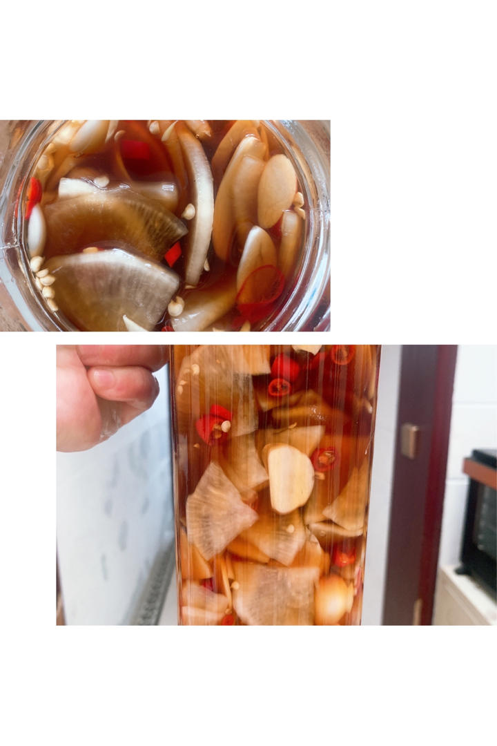 三步爽口酸酸辣辣腌萝卜片小咸菜