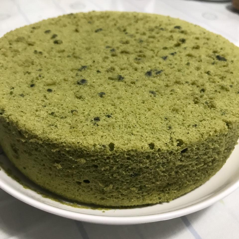 6寸抹茶戚风蛋糕
