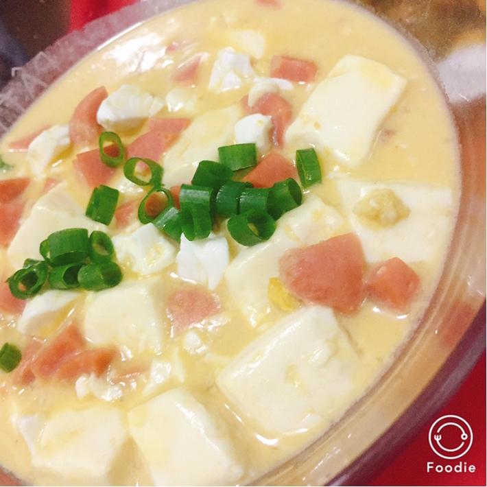 老丁的私房菜-蟹黄豆腐