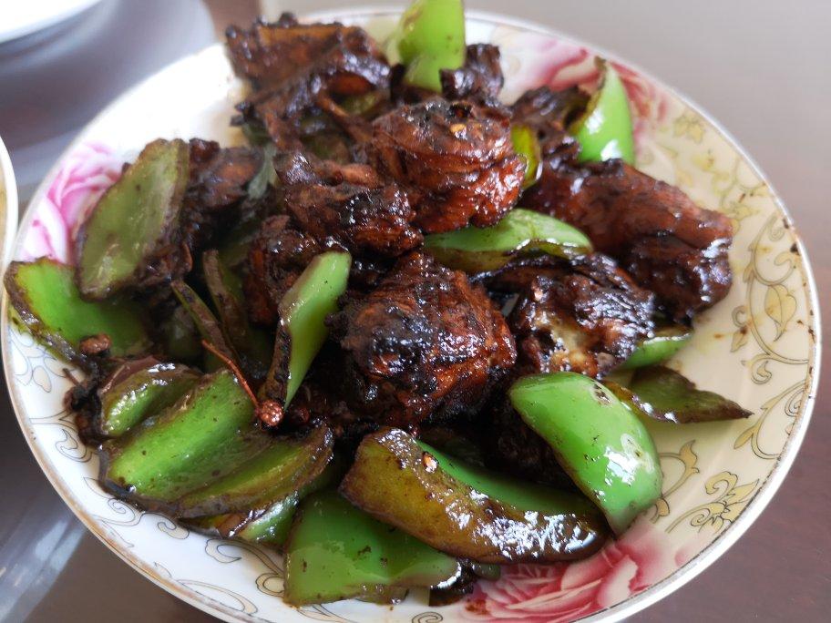 阿绿33做的辣炒鸡背鸡架