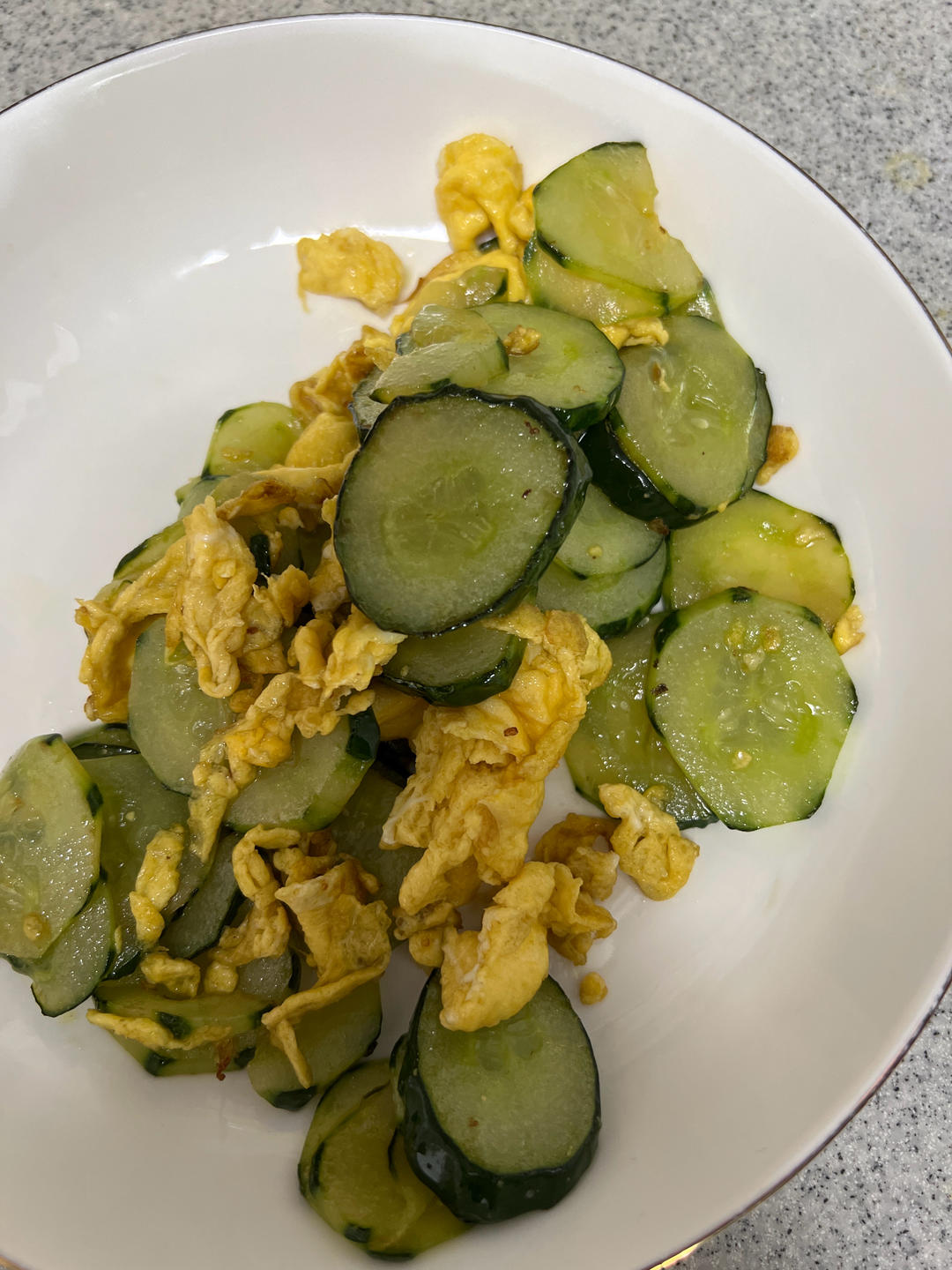 黄瓜炒鸡蛋 （青瓜炒鸡蛋）
