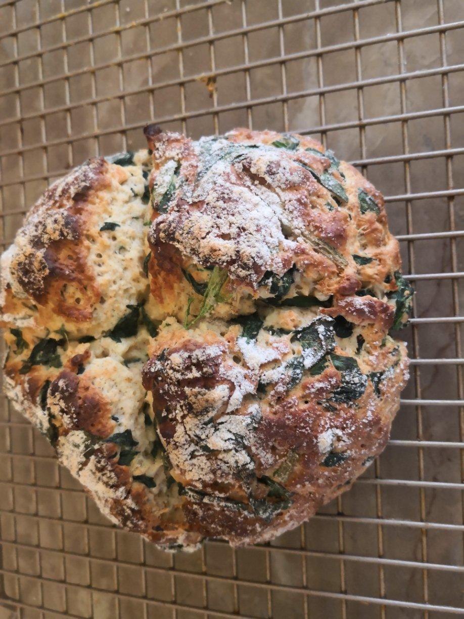 菠菜南瓜奶酪丹波面包丨健康·烘焙