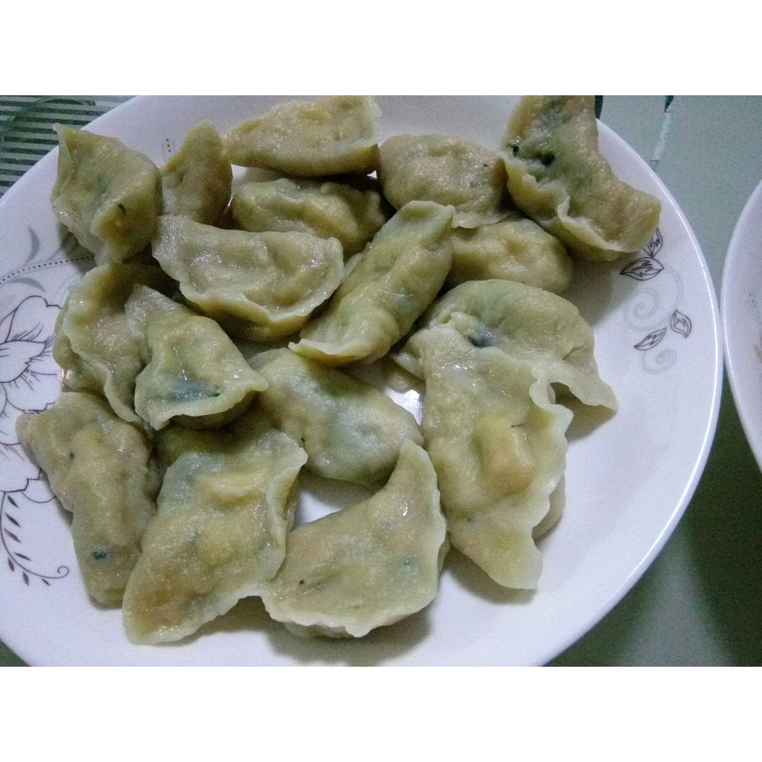 黄瓜鸡蛋腐竹饺子