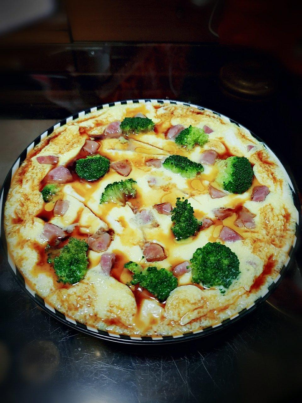 西兰花虾仁内酯豆腐蒸蛋，减脂餐