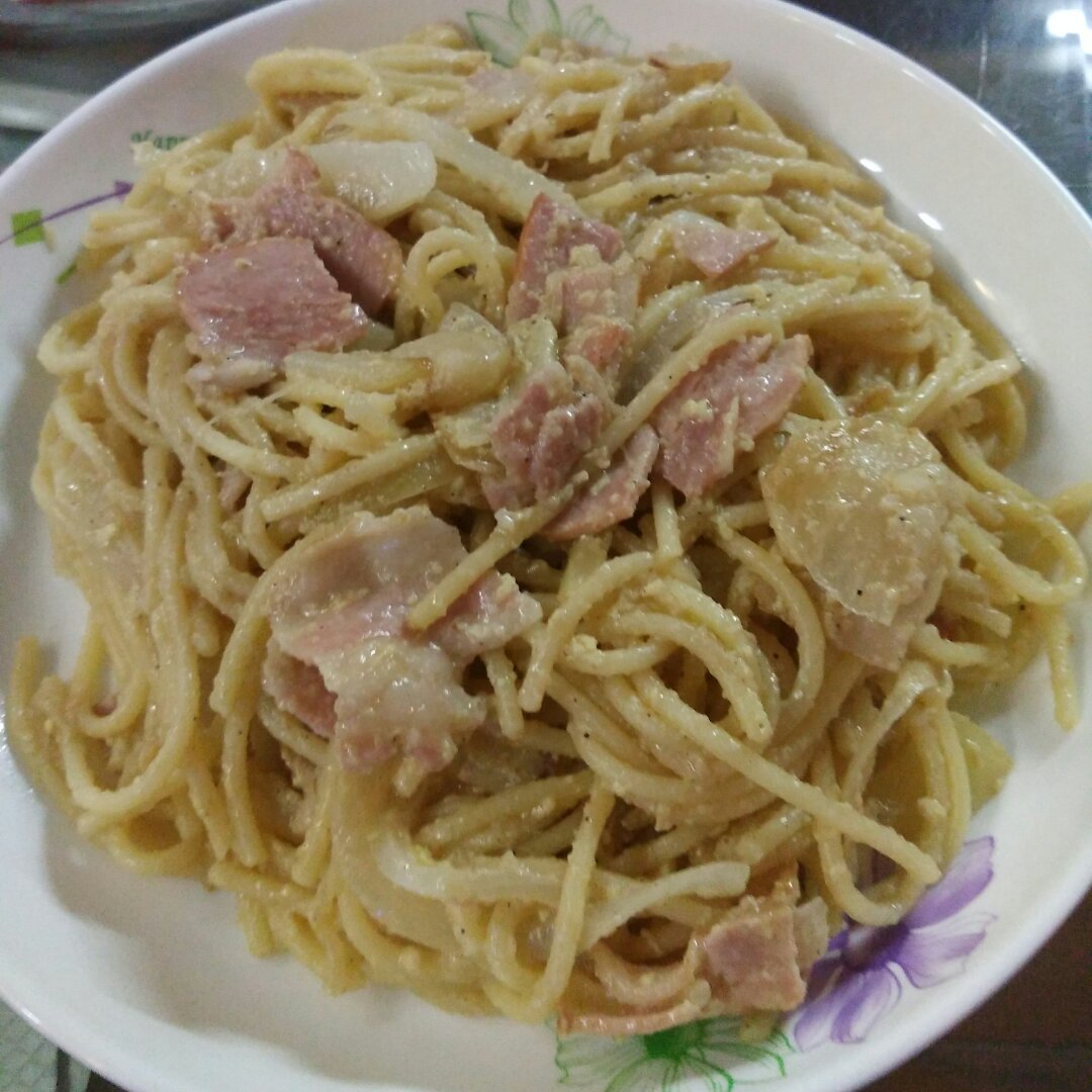 超简单的奶汁培根意面Carbonara