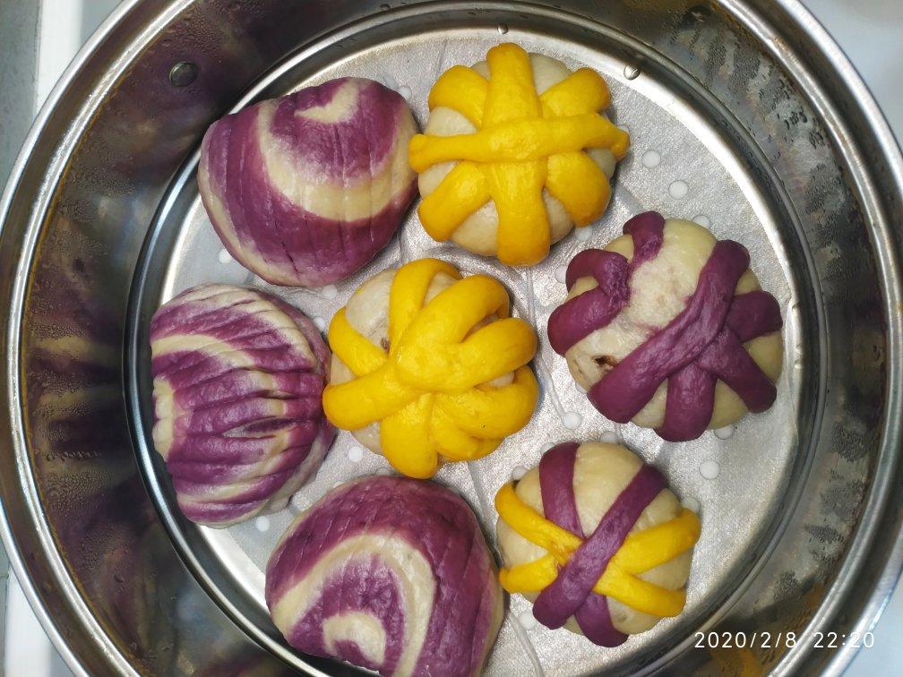 太斑斓贝壳豆沙包