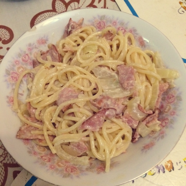 超简单的奶汁培根意面Carbonara