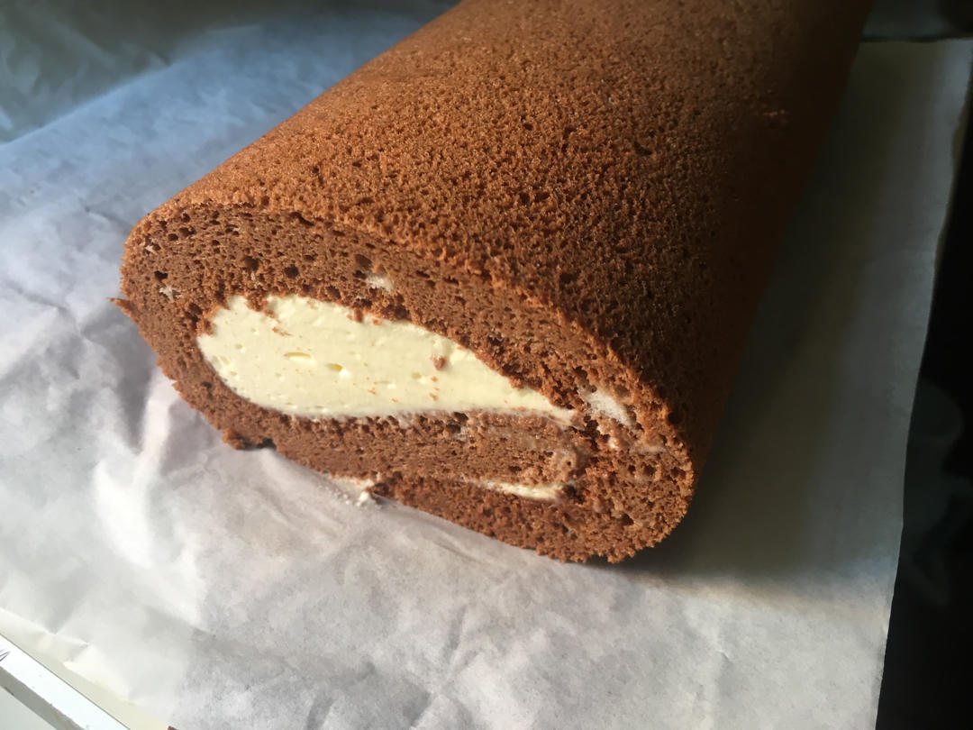 超浓郁卷不裂的巧克力蛋糕卷