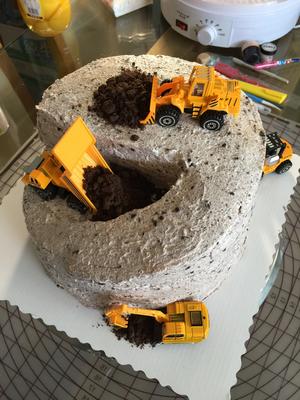 工程车生日蛋糕的做法 步骤26