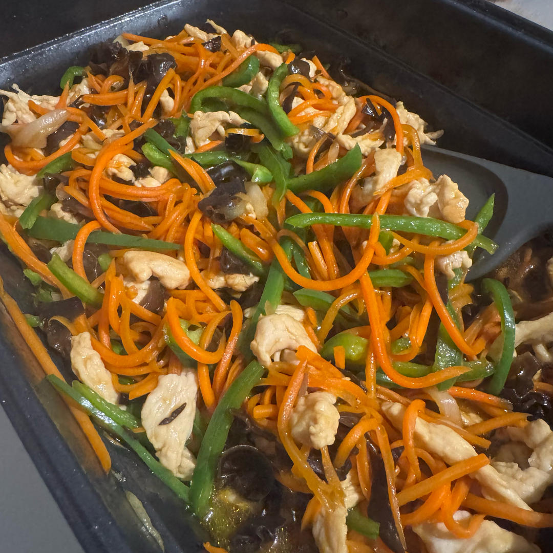 无敌下饭低脂鸡胸肉版鱼香肉丝