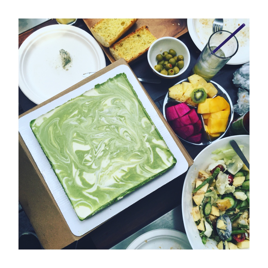 抹茶清酒冻芝士蛋糕