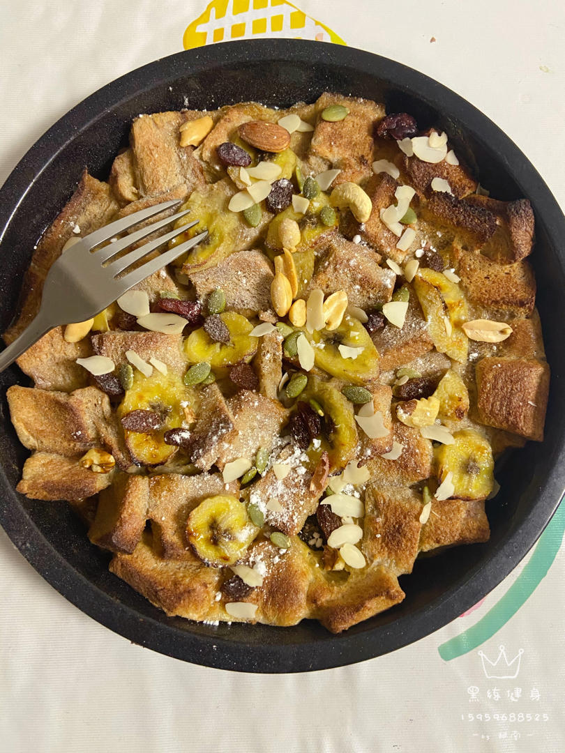 早餐烤吐司之                       香蕉吐司布丁